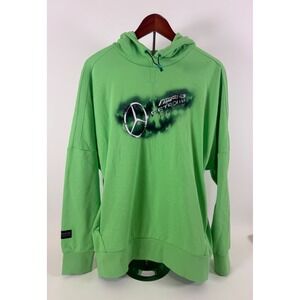 Puma AMG Petronas Hoodie Men's Medium Green F1 Racing Pullover Streetwear